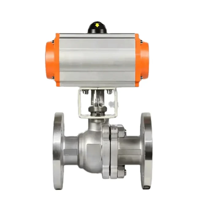 ISO Standard Double Acting Pneumatic Actuator Ball Valves