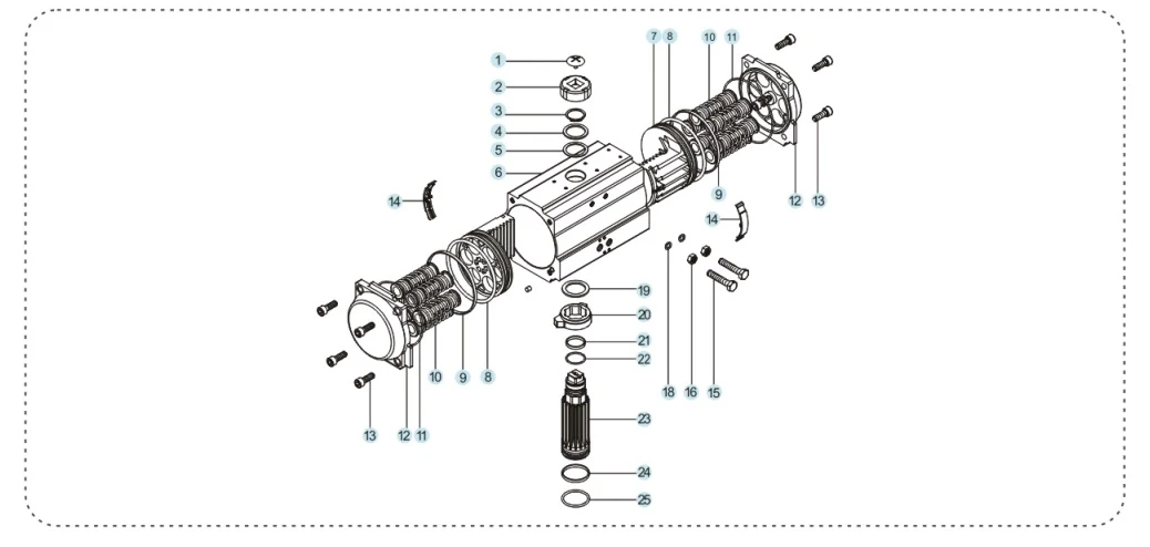 XM AT040 Small Pneumatic Actuator